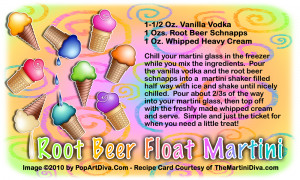 ROOT BEER FLOAT MARTINI RECIPE on fun Pop Art Popsicle Themed FREE ...