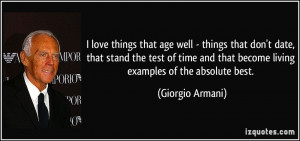 More Giorgio Armani Quotes