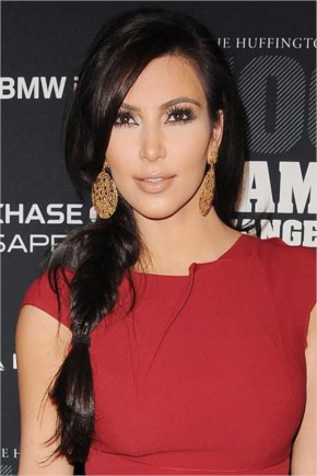 Kim Kardashian Fishtail Braid