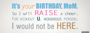 Happy Birthday Mom Quotes For Facebook
