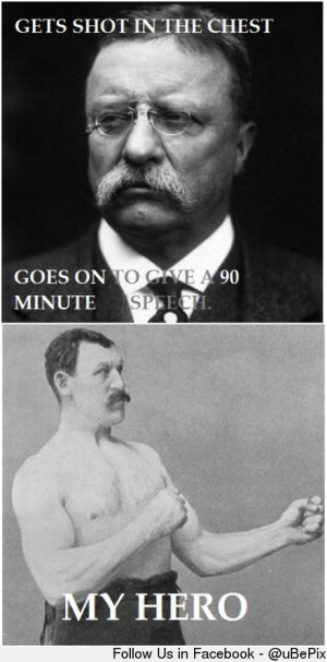Teddy Roosevelt. History nerd humor! love it