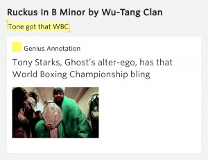 Tone got that WBC – Ruckus In B Minor Lyrics Meaning