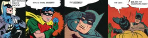 Batman, Robin, comic book, comic book quotes