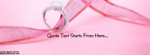 Beautiful Ring Custom Quote FB Cover