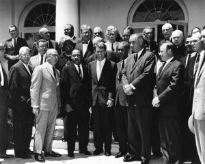 ... Civil Rights Leaders with Attorney General Robert F. Kennedy and Vice