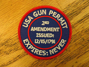 USA-Gun-Permit-Funny-Sayings-Motorcycle-Vest-Biker-Outlaw-Patch-Club ...