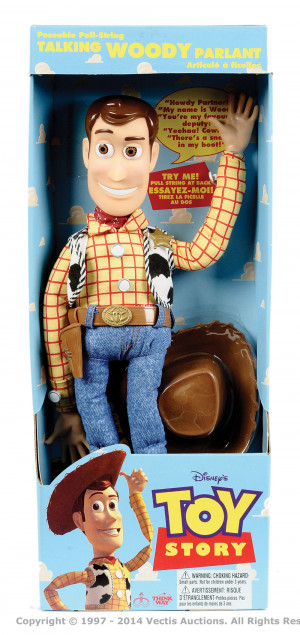 toy story pull string talking woody cowboy doll