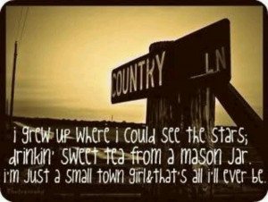 just a small town girl...