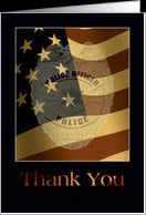 Thank You -Police and Law Enforcement card - Product #599825