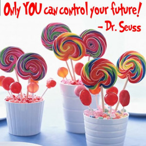 Dr. Seuss Quote \'Only You Can Control Your Future\' Vinyl Wall De...