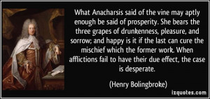 What Anacharsis said of the vine may aptly enough be said of ...