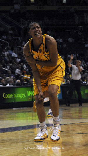 Player Candace Parker Right After The Wnba Game Against Indiana