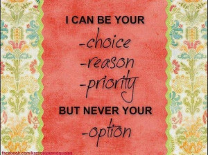 Sayings about options