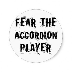 accordion player music quotees on this grunge style musical gift