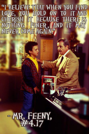 Mr. Feeny and the answers to life
