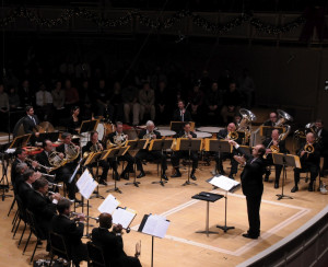 Michael Mulcahy conducts the CSO brass. Photo: Dan Rest.