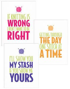... knitting, crochet, funny quotes crafting sewing, knit humor, stitch