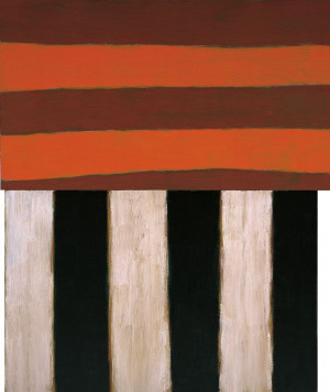 Catherine 1983 Sean Scully Oil on canvas, two panels Overall 115 x 96 ...