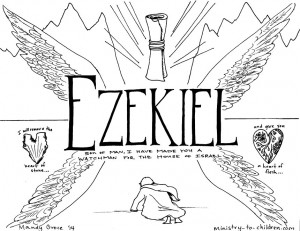 This free coloring page is based on the book of Ezekiel. It’s one ...