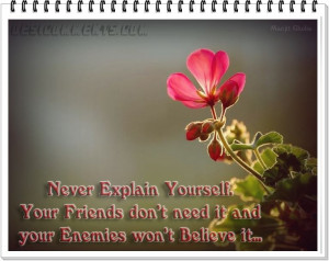 Explain Yourself Quote...