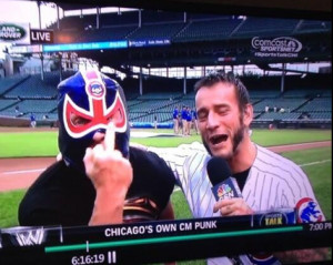 CM Punk at The Cubs Game