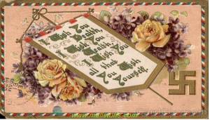 having plenty of attractive flowers conveys the message of good luck ...