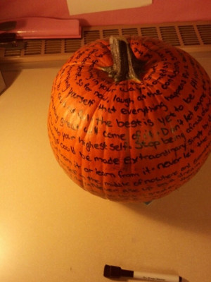 The quote pumpkin! Great for fall!!!