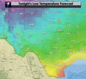 ... Cold Front Arrives Tonight; Freezing Rain Possible on New Years