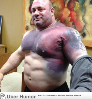 ... Mendelson after he tore his pec breaking the world record bench press