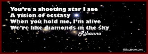 Lyrics Quotes Rihanna Rihanna diamonds in the sky