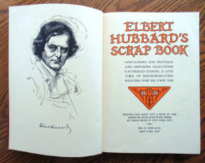 ELBERT HUBBARD'S SCRAPBOOK 1923 Hardbound Nice