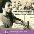 bob marley quote about weed and alcohol bob marley quote about ...