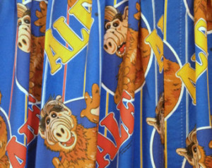 Vintage Alf Curtains, 1980's TV Character, Retro Bedroom, Upcycle, 61 ...