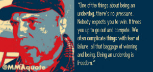 Randy Couture: Being an underdog is freedom