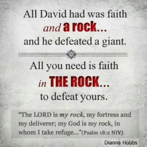 The Lord is my rock