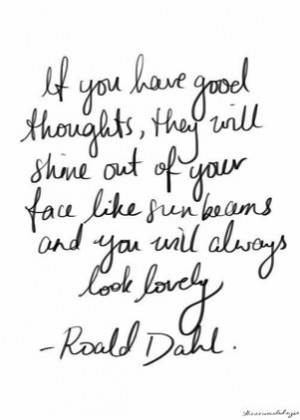 Roald Dahl Sunbeams Quote