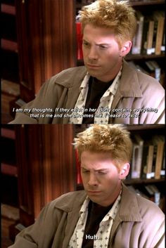 This is the only thing he thinks about when Buffy is able to read ...
