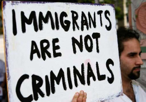 ... immigrant does not mean they have come to cause crime.Immigration Law