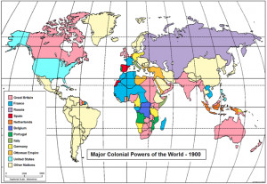 world map imperialism 1900