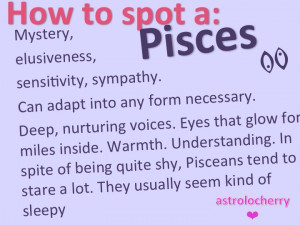 Pisces: How to Spot a #Pisces.
