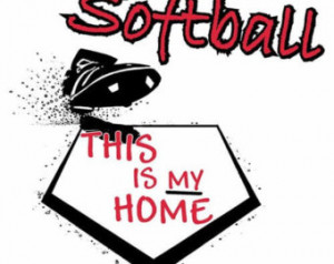 Softball This Is My Home Cleat Home Plate Softball Short Sleeve T ...
