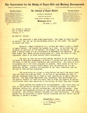 Text of Carter G. Woodson Speeches, Letters, Quotes, etc.