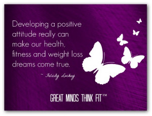 ... attitude really can make my health, fitness and weight loss dreams