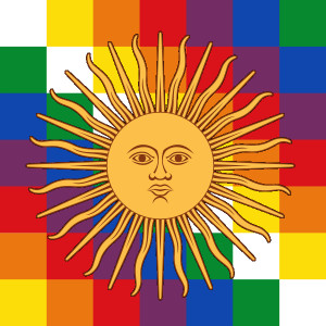 Inca Sun God Symbol