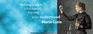 Facebook Cover: Nothing in life is to be feared