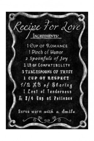 Recipe For Love Giclee on Canvas- this would be so cute for the ...
