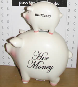 ... next week. Here’s a funny piggy bank I found at a small gift shop