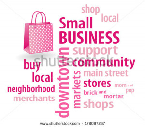 Small Business word cloud in support of local neighborhood community ...