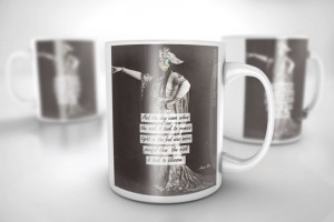 Coffee mug ceramic mug inspirational quote risk to blossom Sassy Gals ...