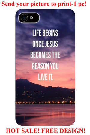 life begins once jesus becomes the reason you live it christian quote ...